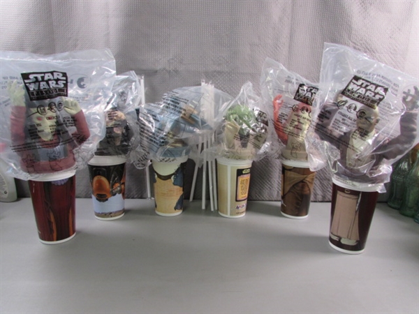 STAR WARS - EPISODE 1 DRINK TOPPERS & COLLECTIBLE TOYS