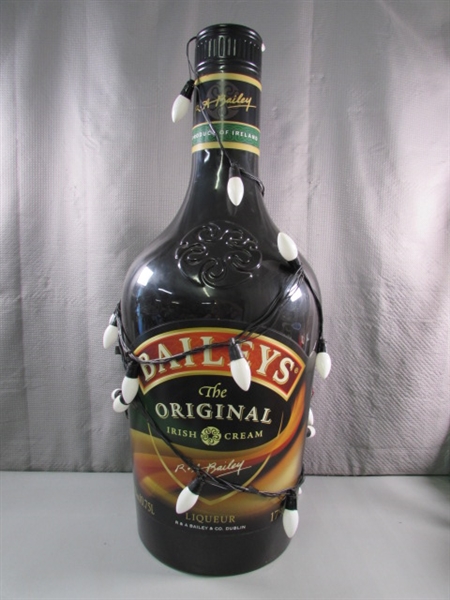 LARGE PLASTIC BAILEY'S IRISH CREAM ADVERTISEMENT BOTTLE
