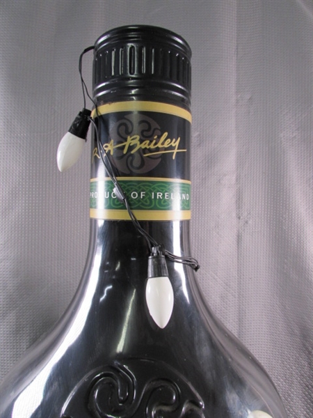 LARGE PLASTIC BAILEY'S IRISH CREAM ADVERTISEMENT BOTTLE