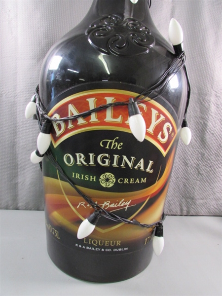 LARGE PLASTIC BAILEY'S IRISH CREAM ADVERTISEMENT BOTTLE