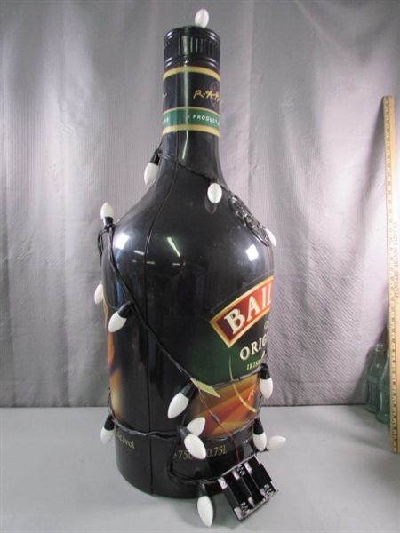 LARGE PLASTIC BAILEY'S IRISH CREAM ADVERTISEMENT BOTTLE