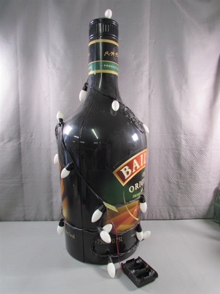 LARGE PLASTIC BAILEY'S IRISH CREAM ADVERTISEMENT BOTTLE