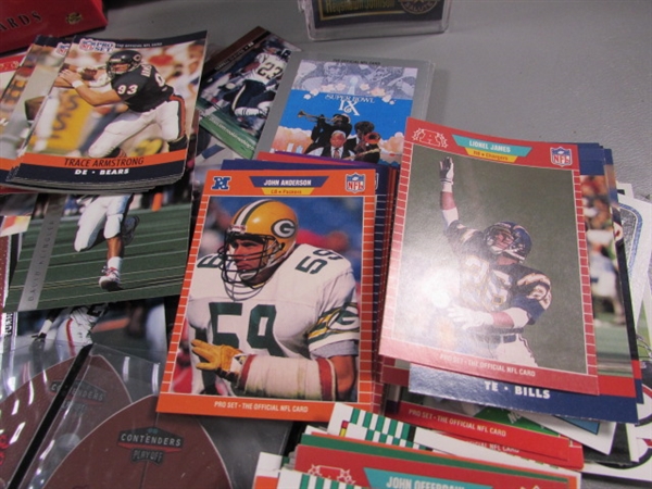 FOOTBALL TRADING CARDS - MIXED YEARS & BRANDS