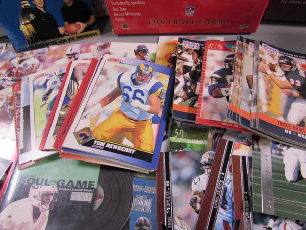 FOOTBALL TRADING CARDS - MIXED YEARS & BRANDS