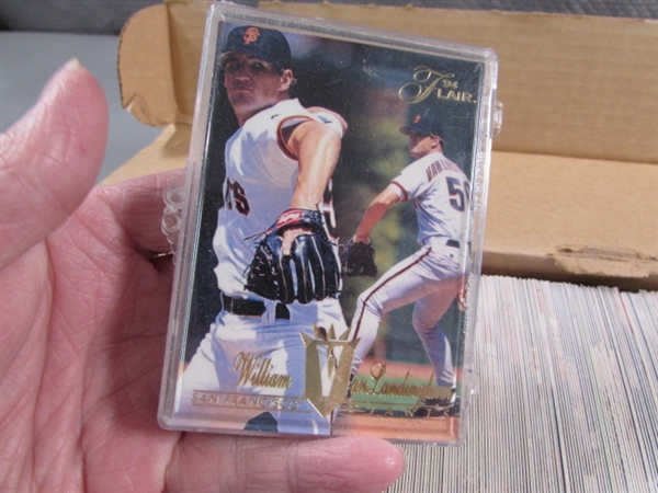 4 BOXES OF BASEBALL CARDS - MIXED YEARS & BRANDS