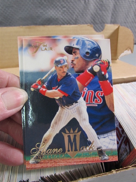 4 BOXES OF BASEBALL CARDS - MIXED YEARS & BRANDS