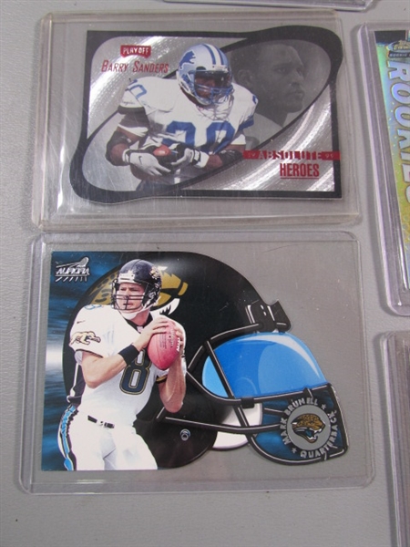 COLLECTION OF FOOTBALL TRADING CARDS IN HARD COVERS