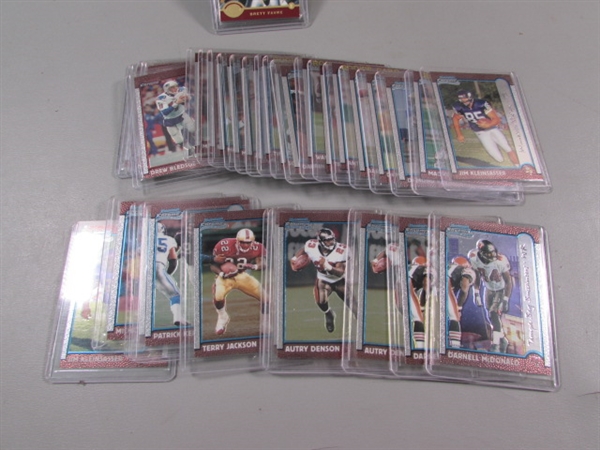 COLLECTION OF FOOTBALL TRADING CARDS IN HARD COVERS