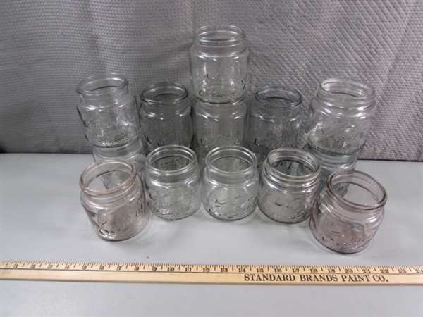 ANTIQUE PINT & QUART KERR CANNING JARS