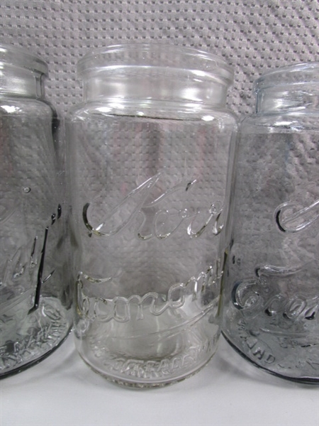 ANTIQUE PINT & QUART KERR CANNING JARS