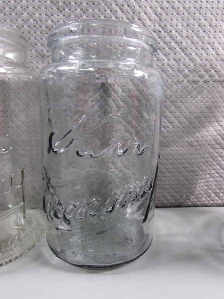 ANTIQUE PINT & QUART KERR CANNING JARS