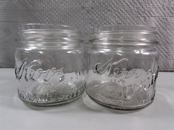 ANTIQUE PINT & QUART KERR CANNING JARS