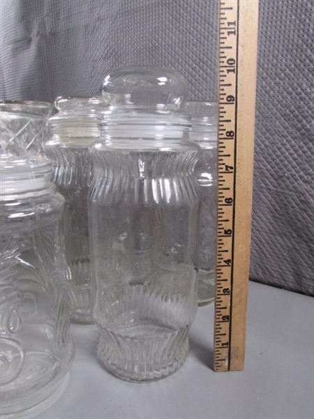 17 PLANTERS STORAGE JARS W/LIDS