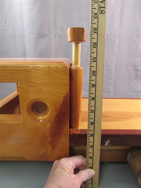 LARGE HAND CRAFTED WOODEN SEMI TRUCK