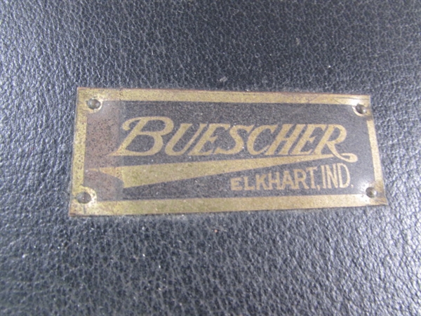 VINTAGE/ANTIQUE BUESCHER SILVER PLATED SAXOPHONE IN CASE