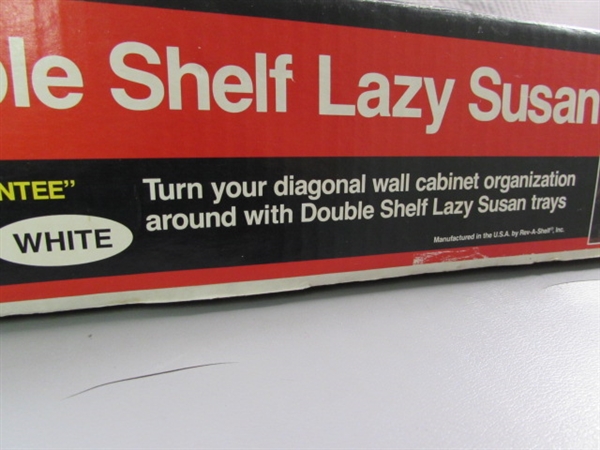 NEW 16 DOUBLE SHELF LAZY SUSAN