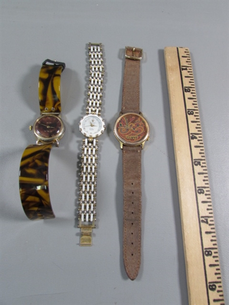 LADIES WATCHES - GUESS, ROLEX & 1 OTHER