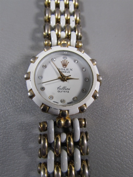 LADIES WATCHES - GUESS, ROLEX & 1 OTHER