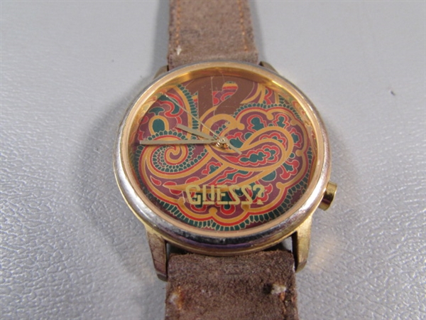 LADIES WATCHES - GUESS, ROLEX & 1 OTHER