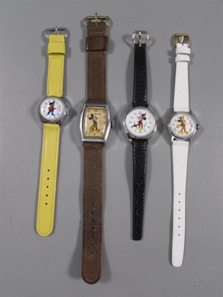 VINTAGE MICKEY & MINNIE MOUSE WATCHES