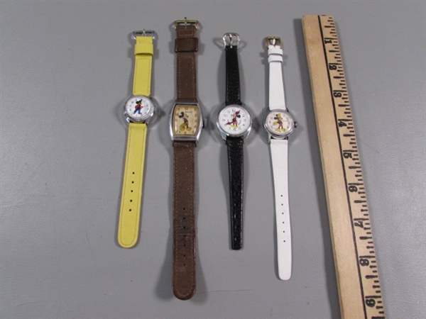 VINTAGE MICKEY & MINNIE MOUSE WATCHES