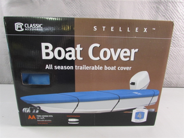NEW - CLASSIC ACCESSORIES V- HULL BOAT COVER