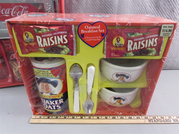 COCA-COLA & QUAKER OATS GIFT SETS - EXPIRED