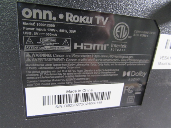 25 ONN ROKU TV
