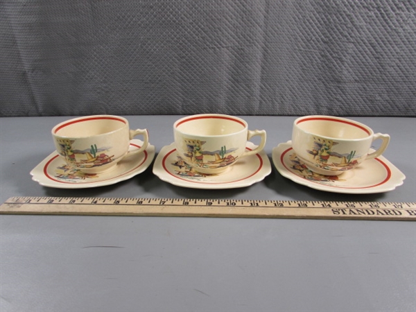 VINTAGE 1940'S HOMER LAUGHLIN HACIENDA DINNERWARE
