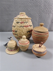 ALASKAN ARTIST MADE WOVEN BASKETS