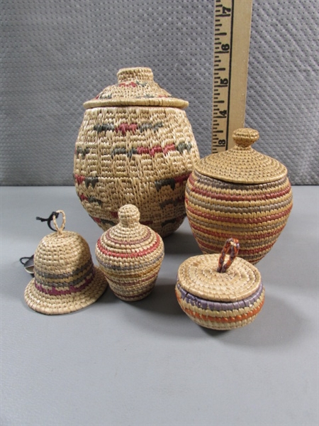 ALASKAN ARTIST MADE WOVEN BASKETS