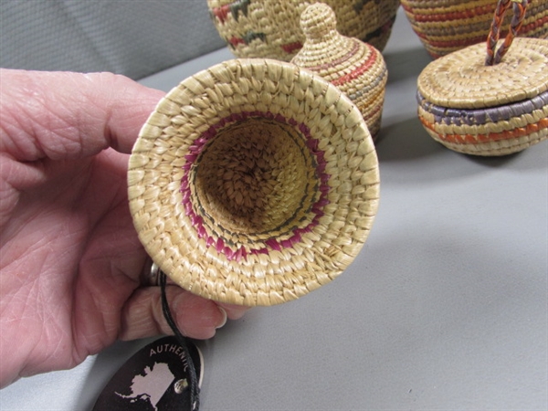 ALASKAN ARTIST MADE WOVEN BASKETS