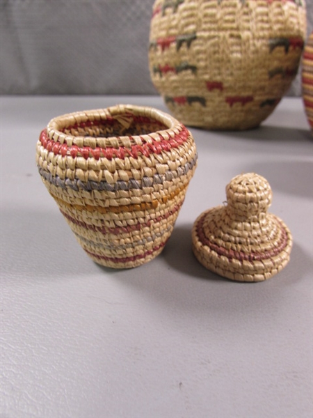 ALASKAN ARTIST MADE WOVEN BASKETS