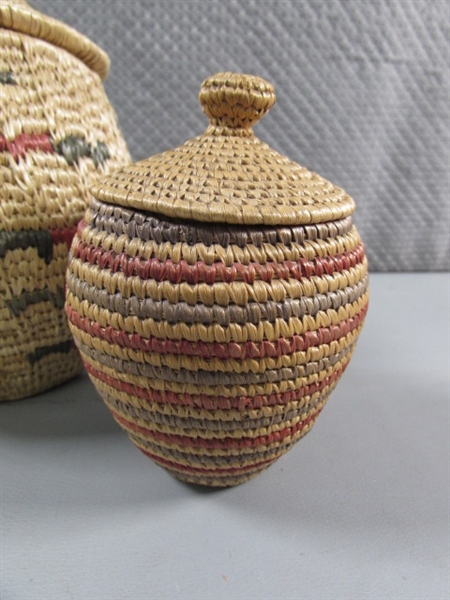 ALASKAN ARTIST MADE WOVEN BASKETS