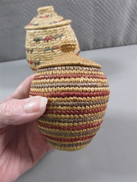 ALASKAN ARTIST MADE WOVEN BASKETS