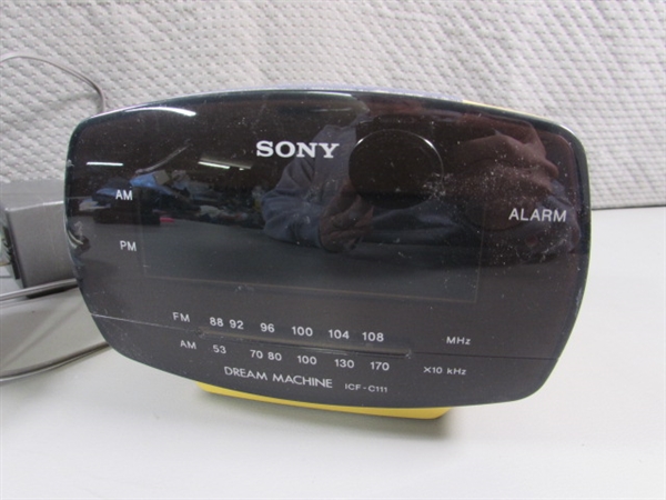 PANASONIC PHONE & ASST ALARM CLOCKS