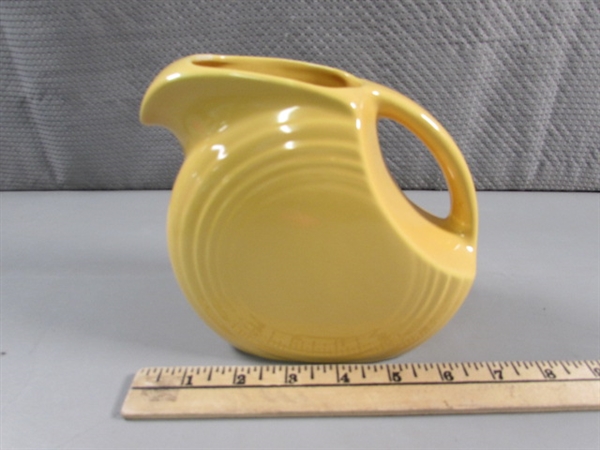 SMALL FIESTAWARE WARE DISC PITCHER - YELLOW
