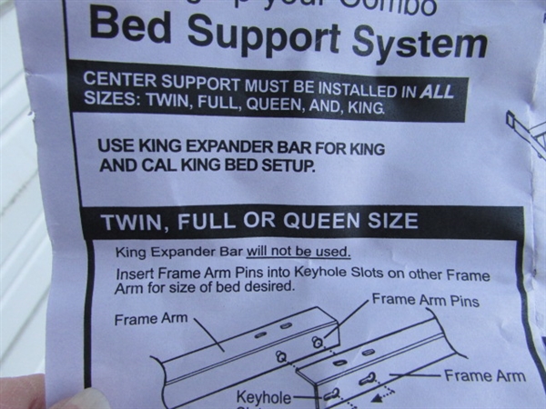 COMBO BED FRAME - TWIN TO CAL KING