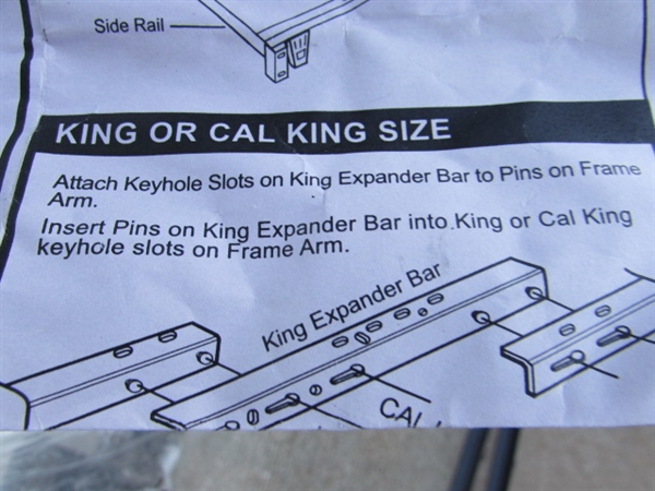 COMBO BED FRAME - TWIN TO CAL KING