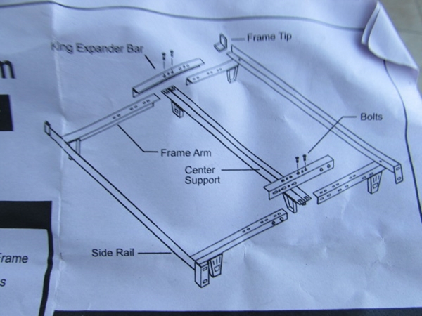 COMBO BED FRAME - TWIN TO CAL KING