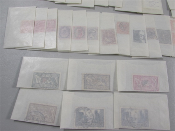 MIXED LOT OF POSTAGE STAMP SINGLES IN GLASSINE ENVELOPES #4