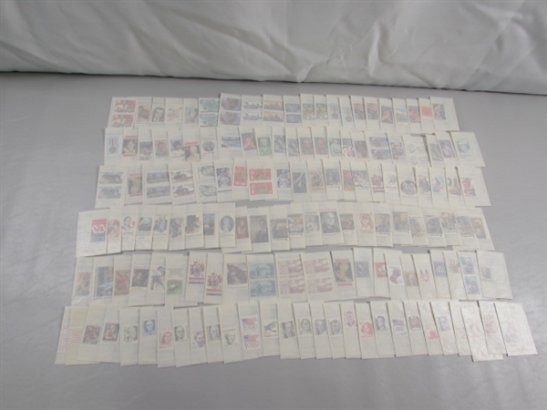 MIXED LOT OF POSTAGE STAMP SINGLES & SOME DOUBLES IN GLASSINE ENVELOPES #6