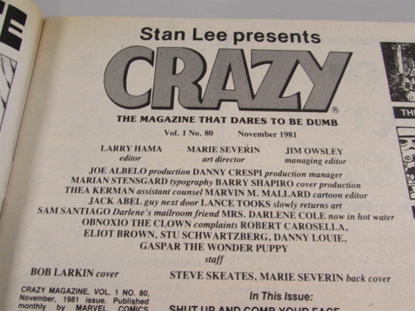 CRAZY MAGAZINE LOT