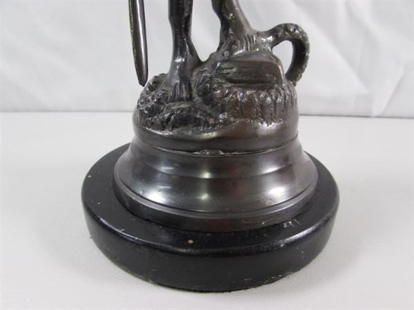 LADY JUSTICE BRONZE STATUE (NO WEIGHTS)