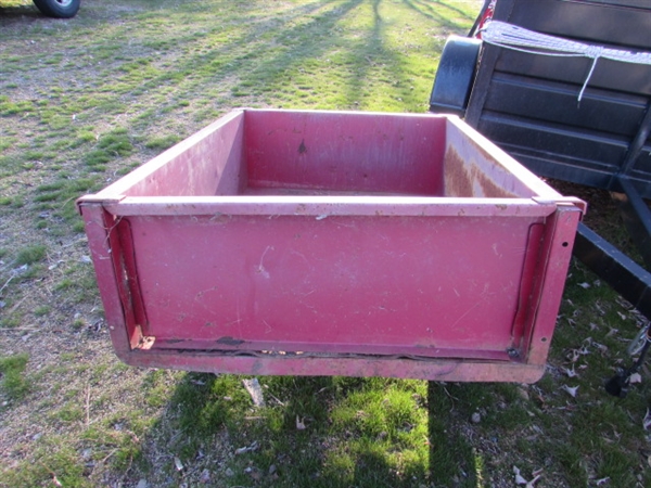 TOW-BEHIND DUMP CART FOR LAWN TRACTOR OR ATV W/1 7/8 BALL HITCH