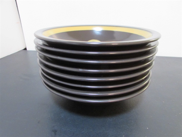 VINTAGE MIKASA (JAPAN) STONEWARE DINNERWARE - SERVICE FOR 8