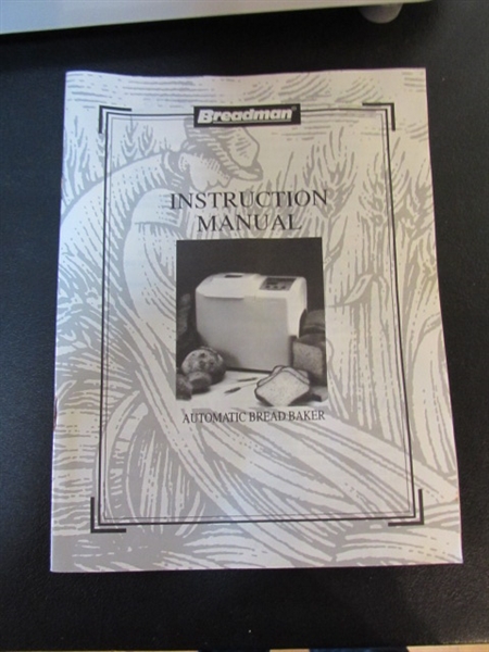 BREADMAN AUTOMATIC BREAD MAKER