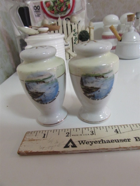 SALT & PEPPER SHAKERS, NAPKIN HOLDER & MORE