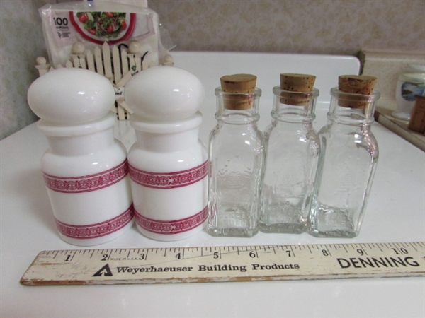 SALT & PEPPER SHAKERS, NAPKIN HOLDER & MORE