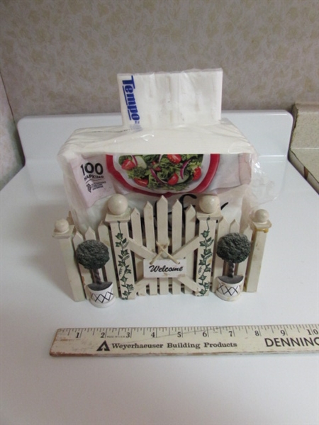 SALT & PEPPER SHAKERS, NAPKIN HOLDER & MORE